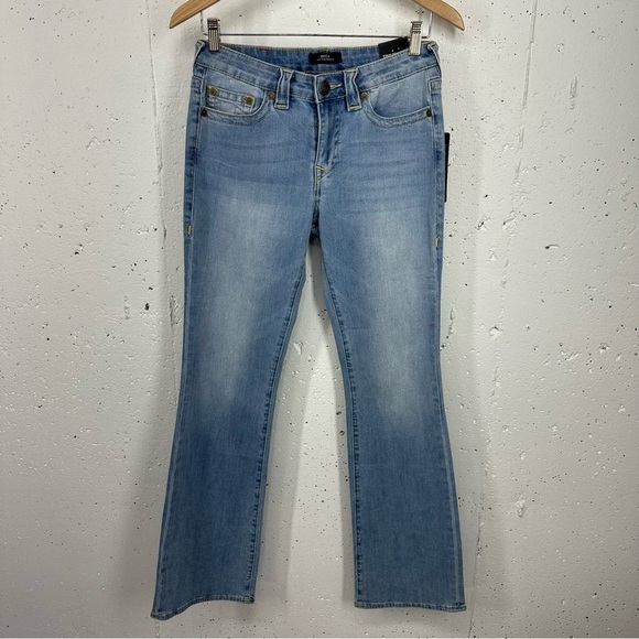 True Religion Women’s Size 27 Becca Mid Rise Bootcut Stud Stretch Jeans NEW - Picture 3 of 16